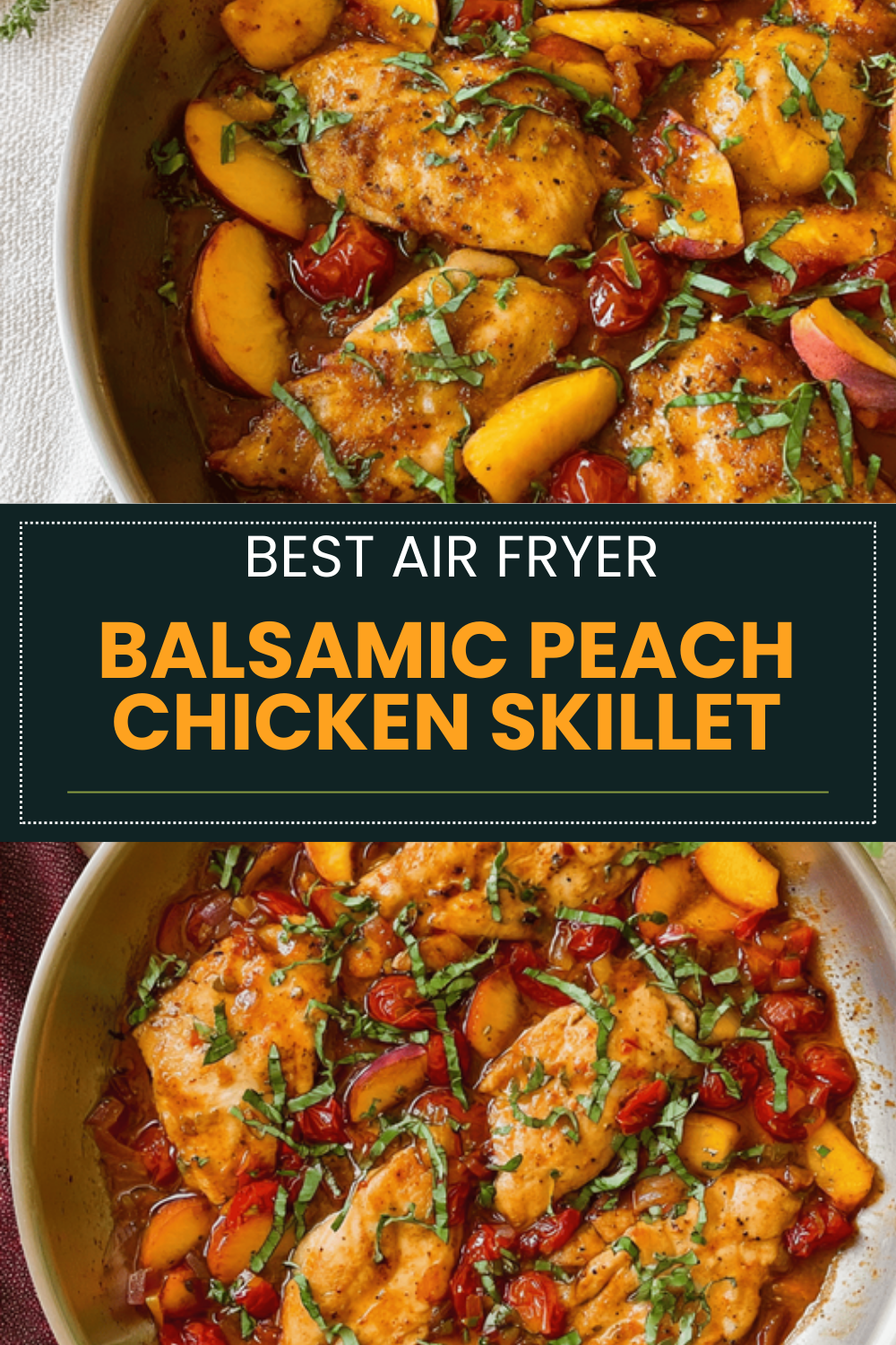 Peach Chicken With Balsamic Glaze And Savory Herbs Recipe 6 Balsamic Peach Chicken Skillet