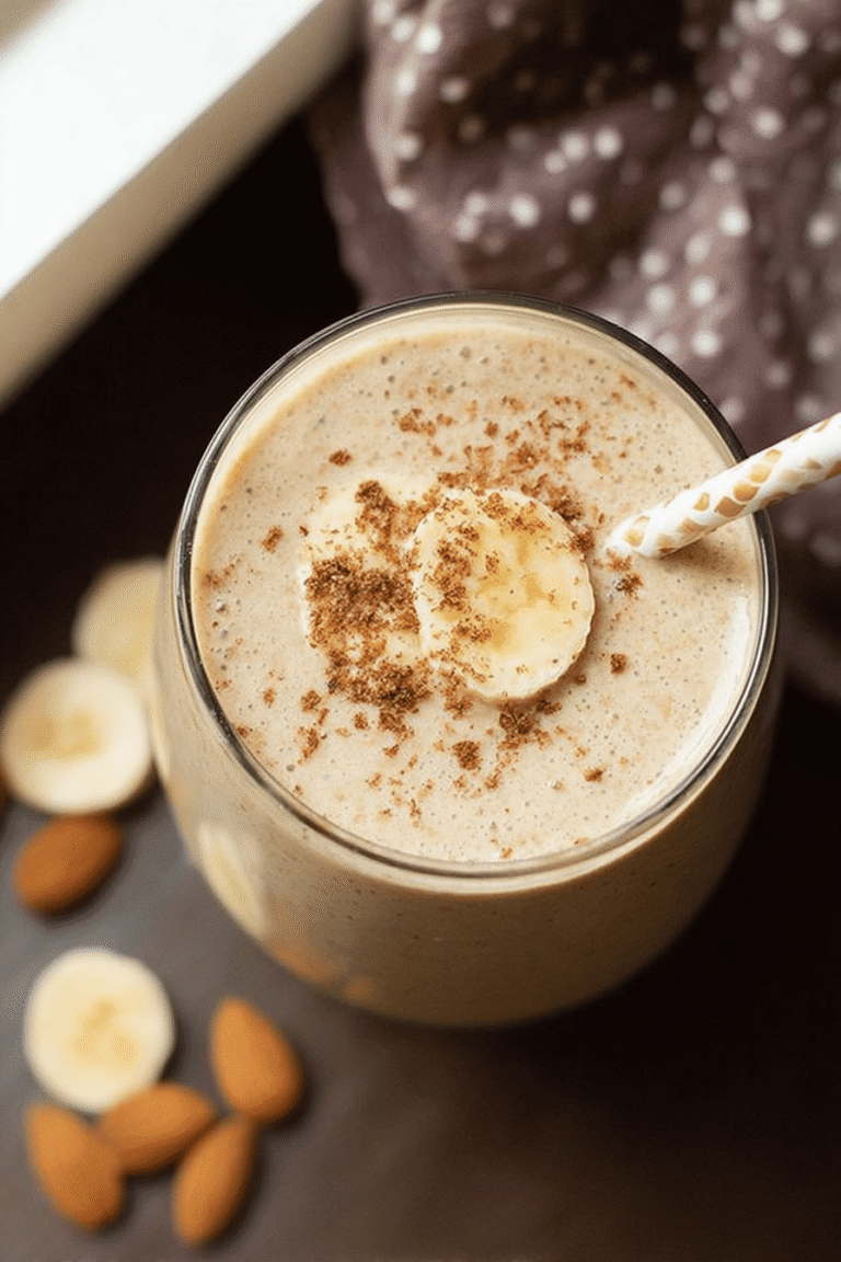 Banana Almond Flax Smoothie 74.Png