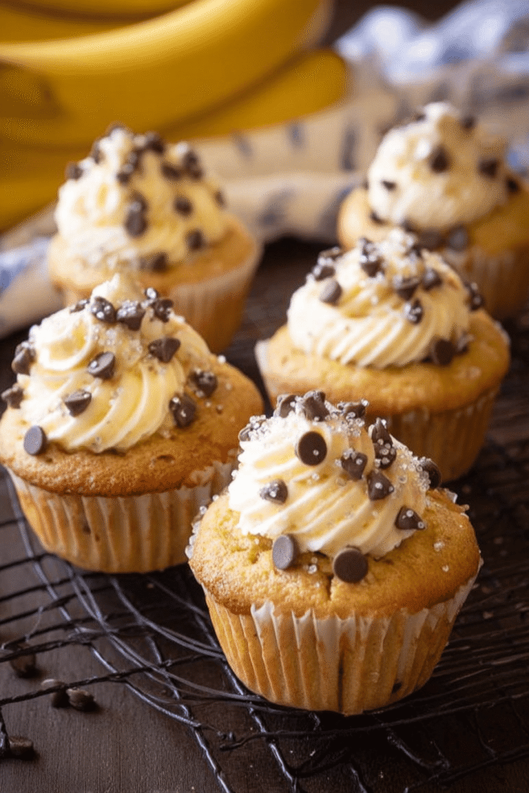 Banana Chocolate Chip Cupcakes 93.Png