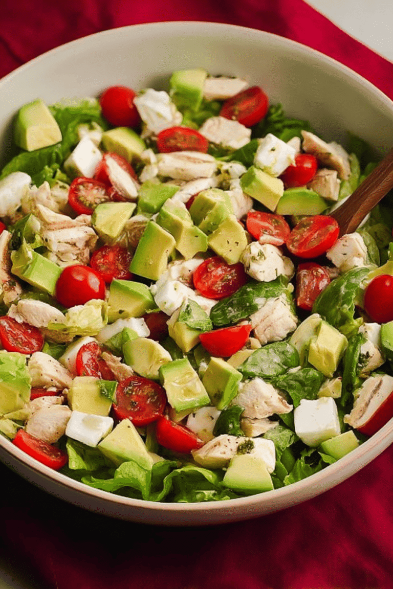 Caprese Chicken Avocado Salad 80.Png