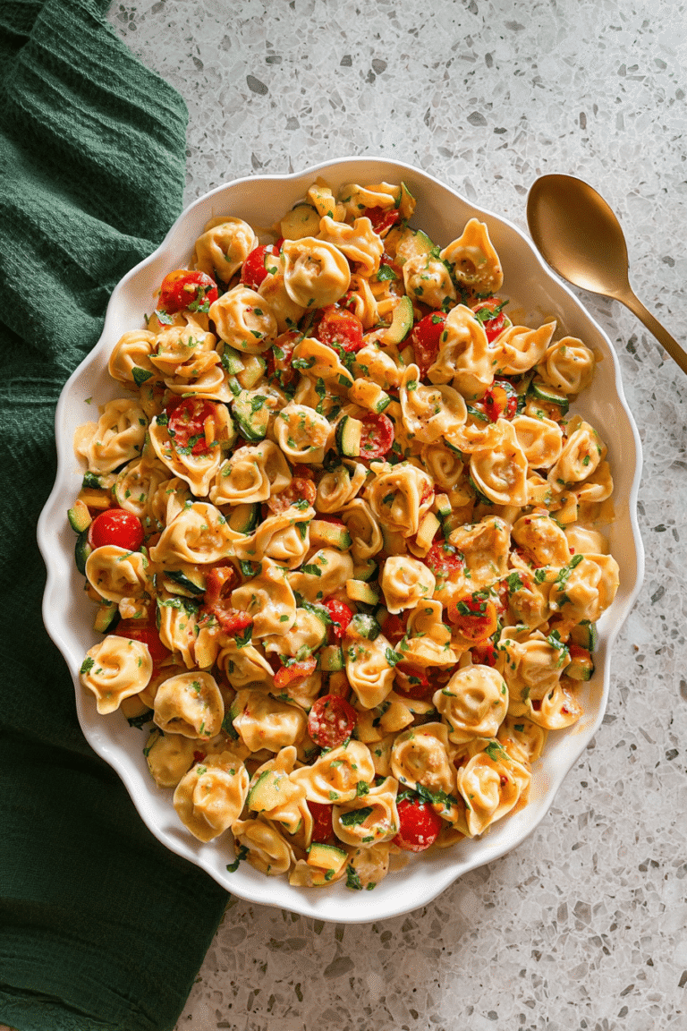 Cheese Tortellini With Creamy Garlic Butter Sauce Recipe 8 Cheese Tortellini 9.Png