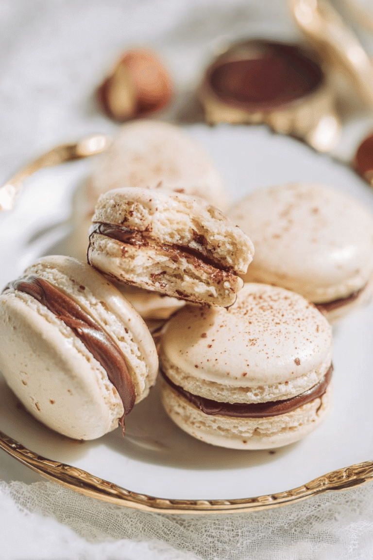 Chocolate Hazelnut Macarons 14.Png