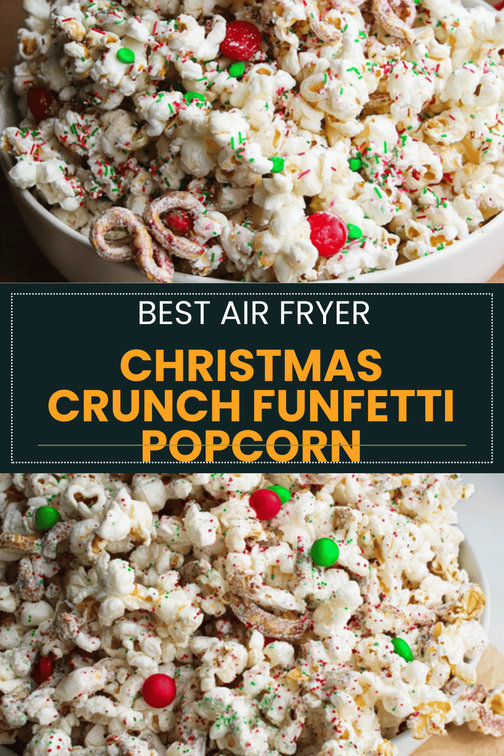 Christmas Crunch White Chocolate Popcorn Recipe For Holiday Treats 6 Christmas Crunch Funfetti Popcorn