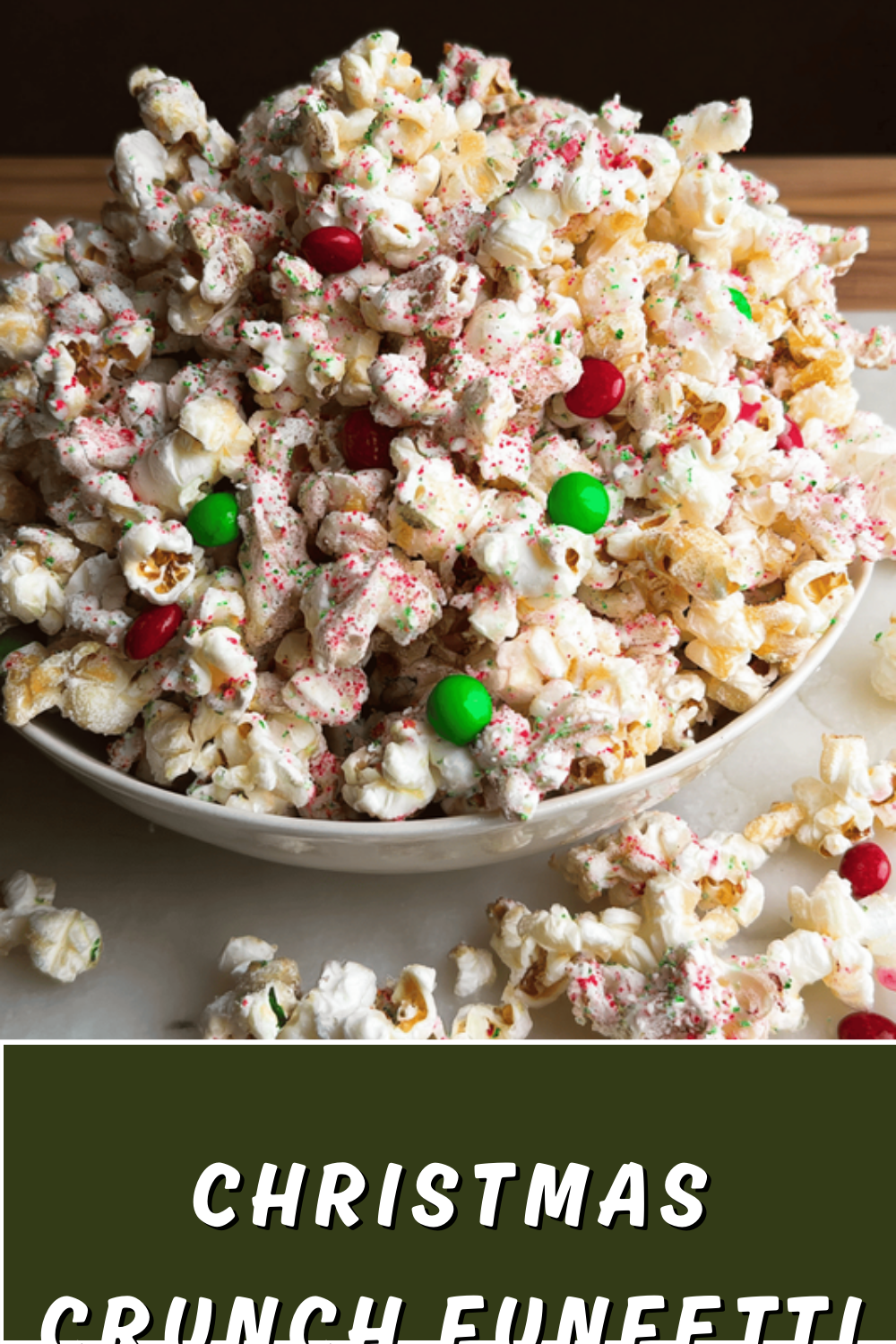 Christmas Crunch White Chocolate Popcorn Recipe For Holiday Treats 7 Christmas Crunch Funfetti Popcorn