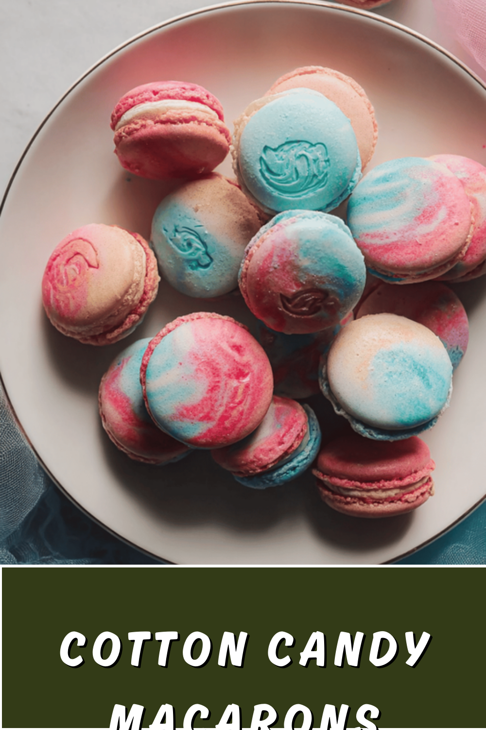 Cotton Candy Macarons