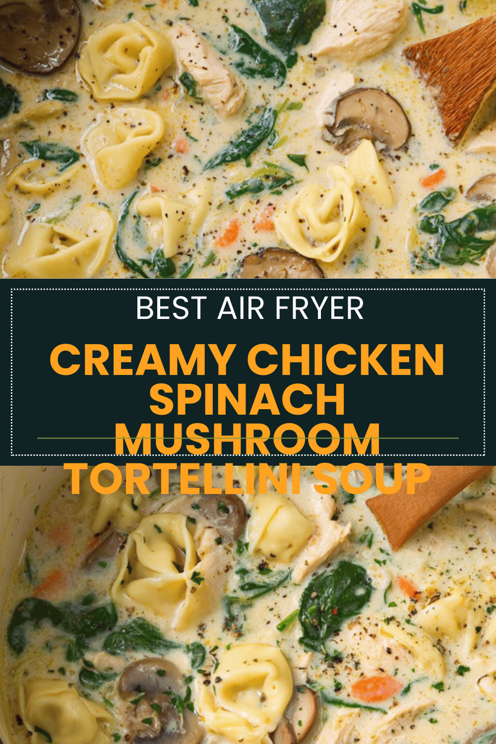 Creamy Chicken Spinach Mushroom Tortellini Soup Recipe 6 Creamy Chicken Spinach Mushroom Tortellini Soup