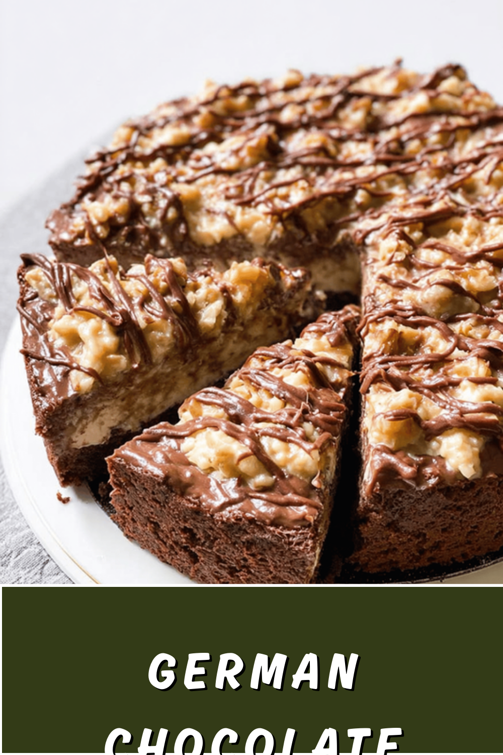 German Chocolate Cheesecake Recipe With Rich Pecan Coconut Topping 7 German Chocolate Cheesecake