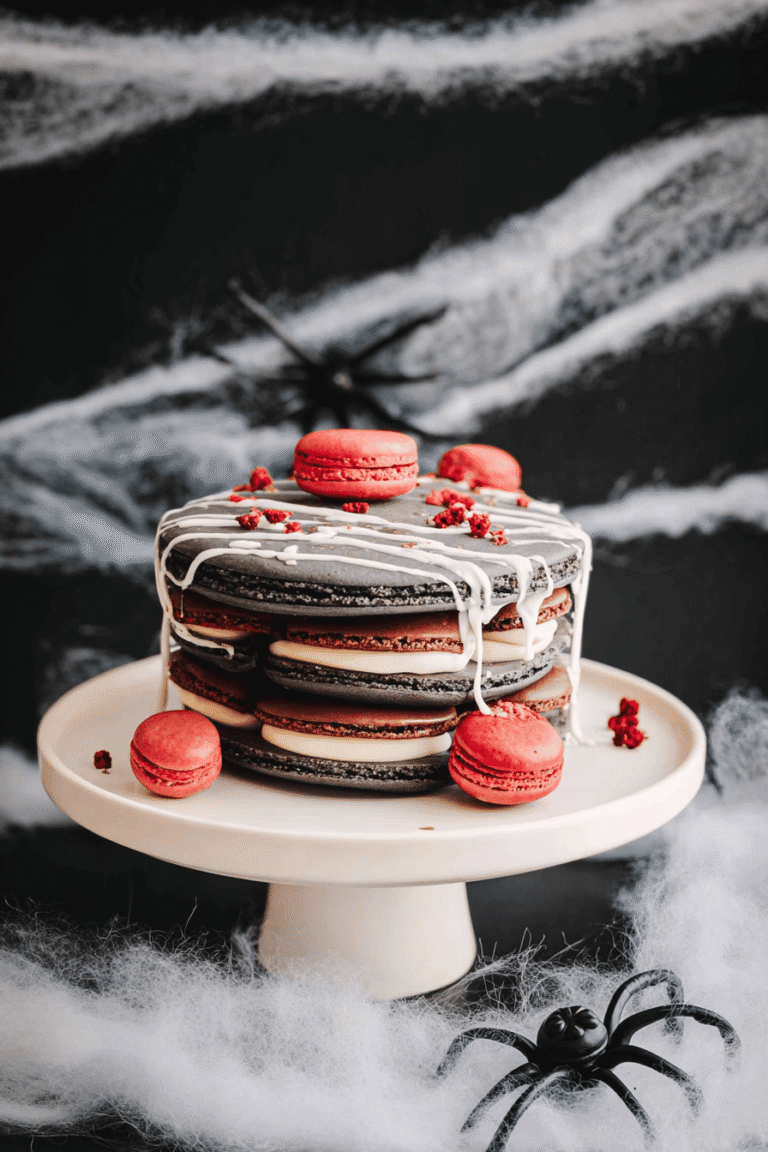 Halloween Macaron Cake 12.Png