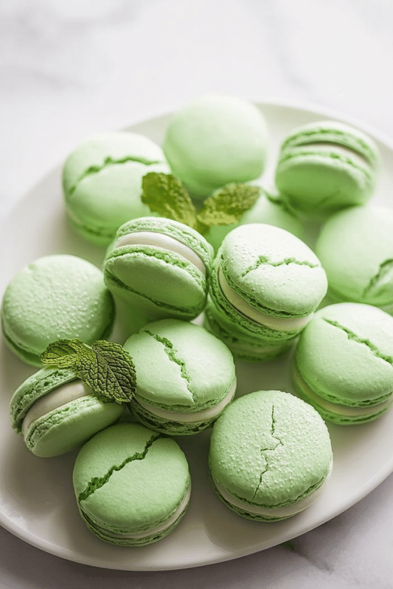 Mint French Macarons 48.Png