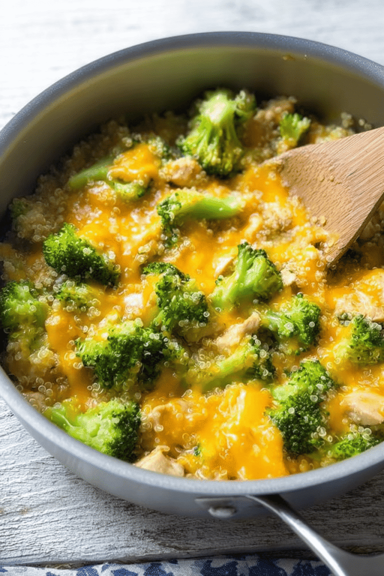 One Pan Cheesy Chicken Broccoli Quinoa 100.Png