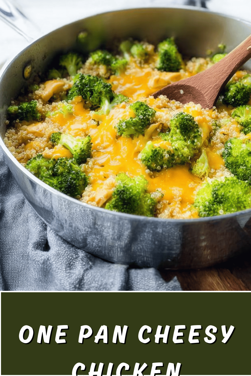 One Pan Cheesy Chicken Broccoli Quinoa Recipe For Quick Healthy Meals 7 One Pan Cheesy Chicken Broccoli Quinoa