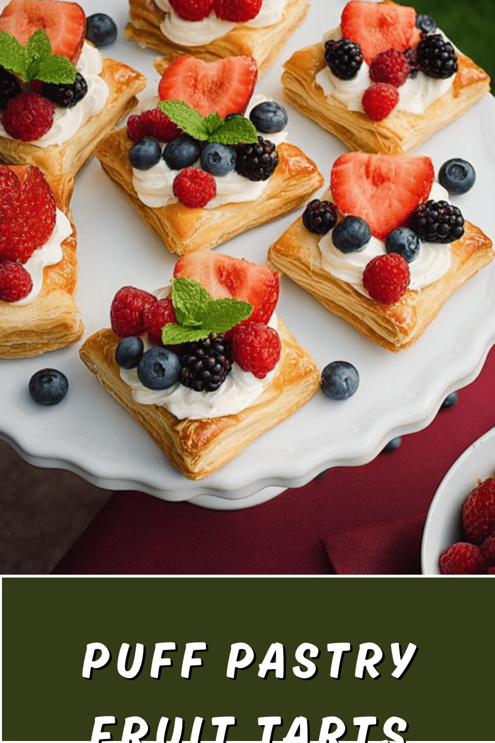 Puff Pastry Fruit Tarts With Creamy Yogurt Filling 7 Puff Pastry Fruit Tarts