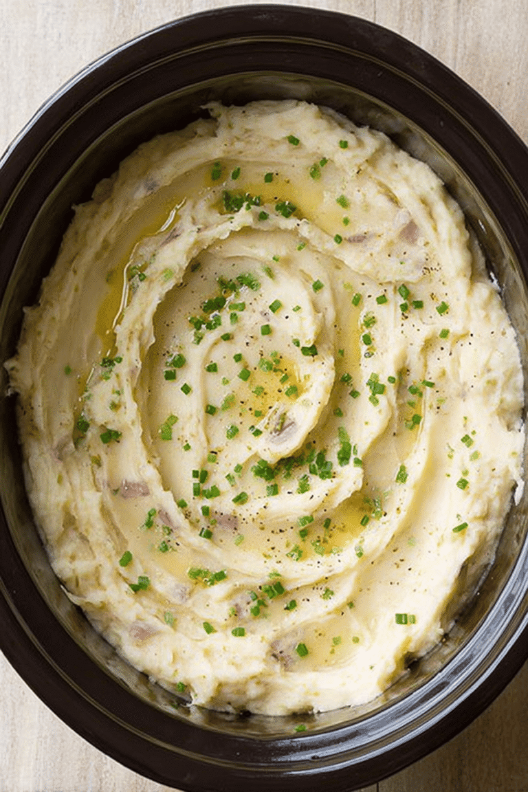 Slow Cooker Creamy Garlic Mashed Potatoes 95.Png