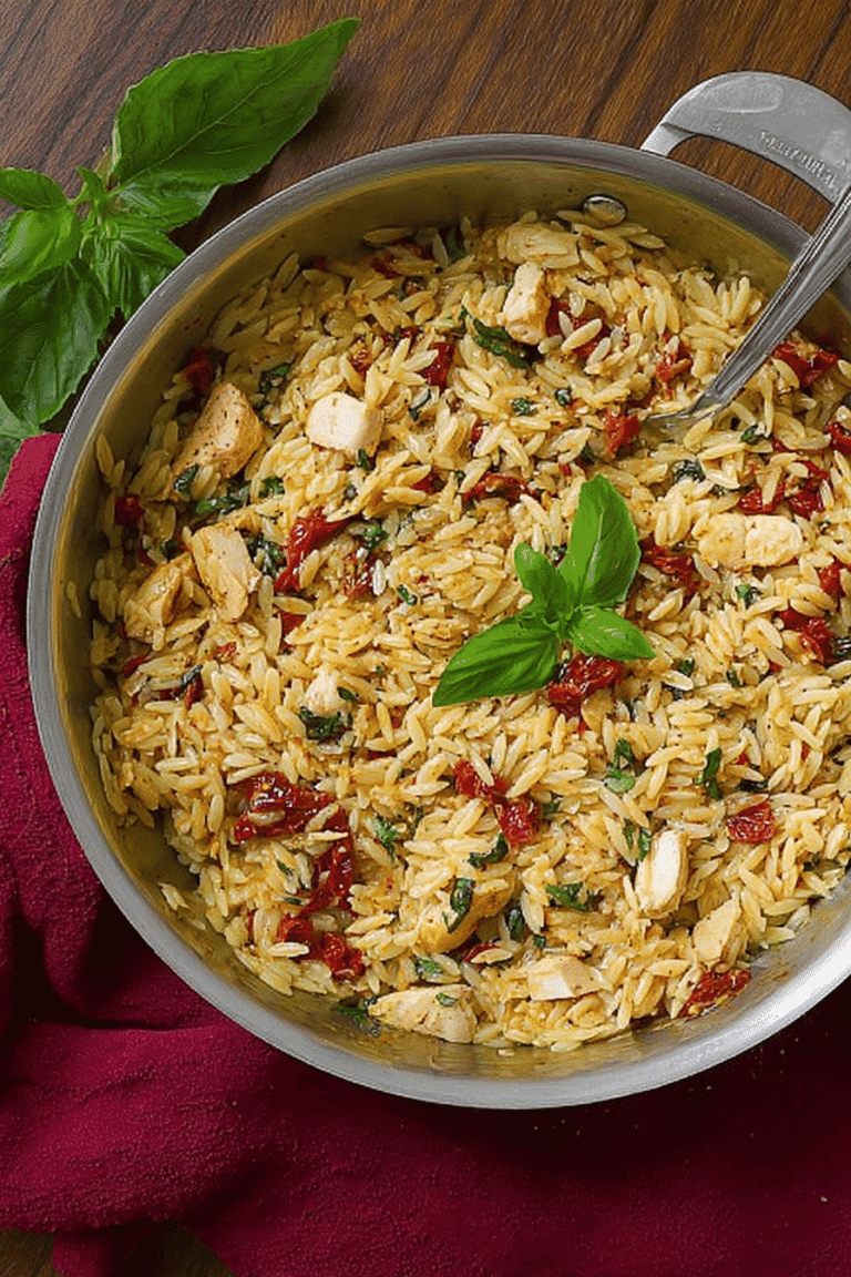 Sun Dried Tomato Basil And Parmesan Orzo With Chicken 70.Png