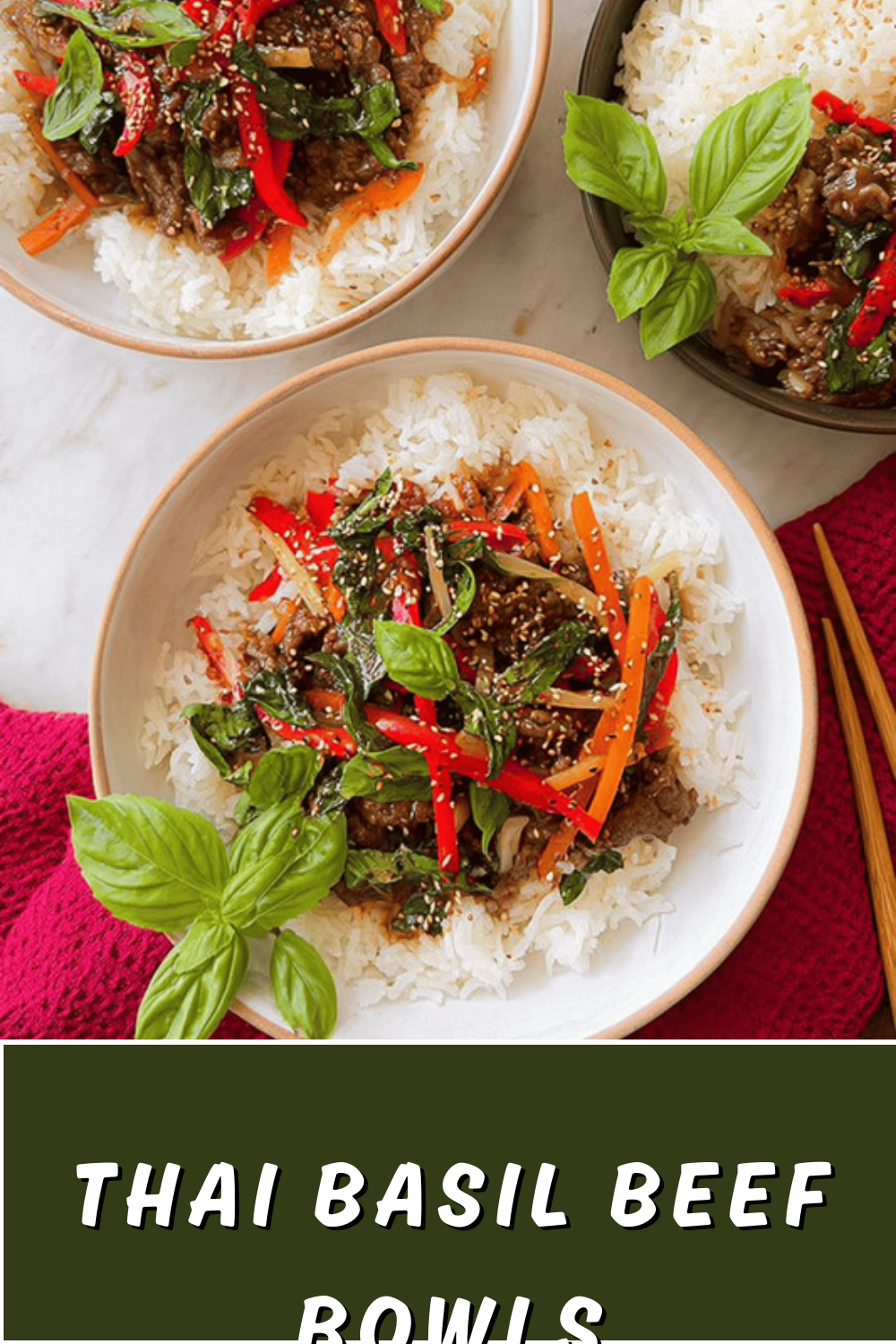 Thai Basil Beef Bowls