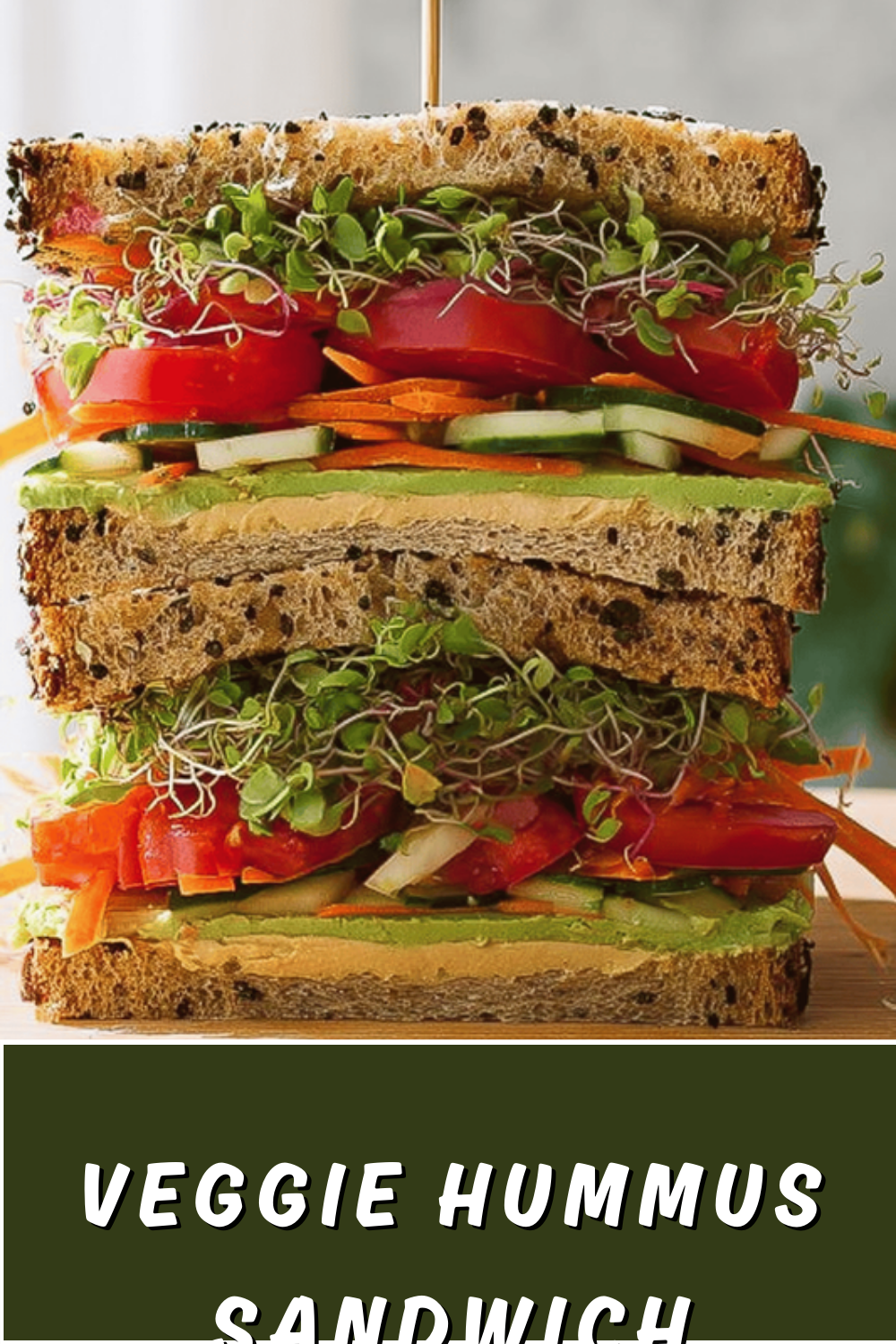 Veggie Hummus Sandwich