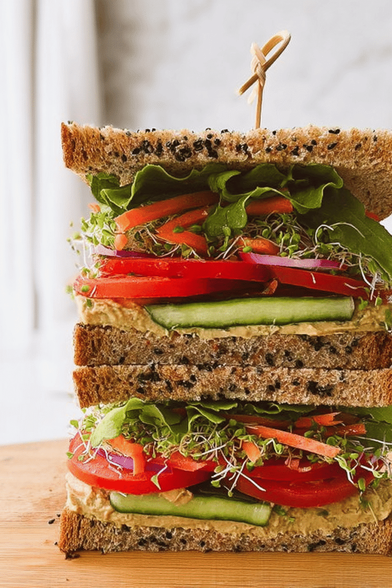 Veggie Hummus Sandwich 63.Png