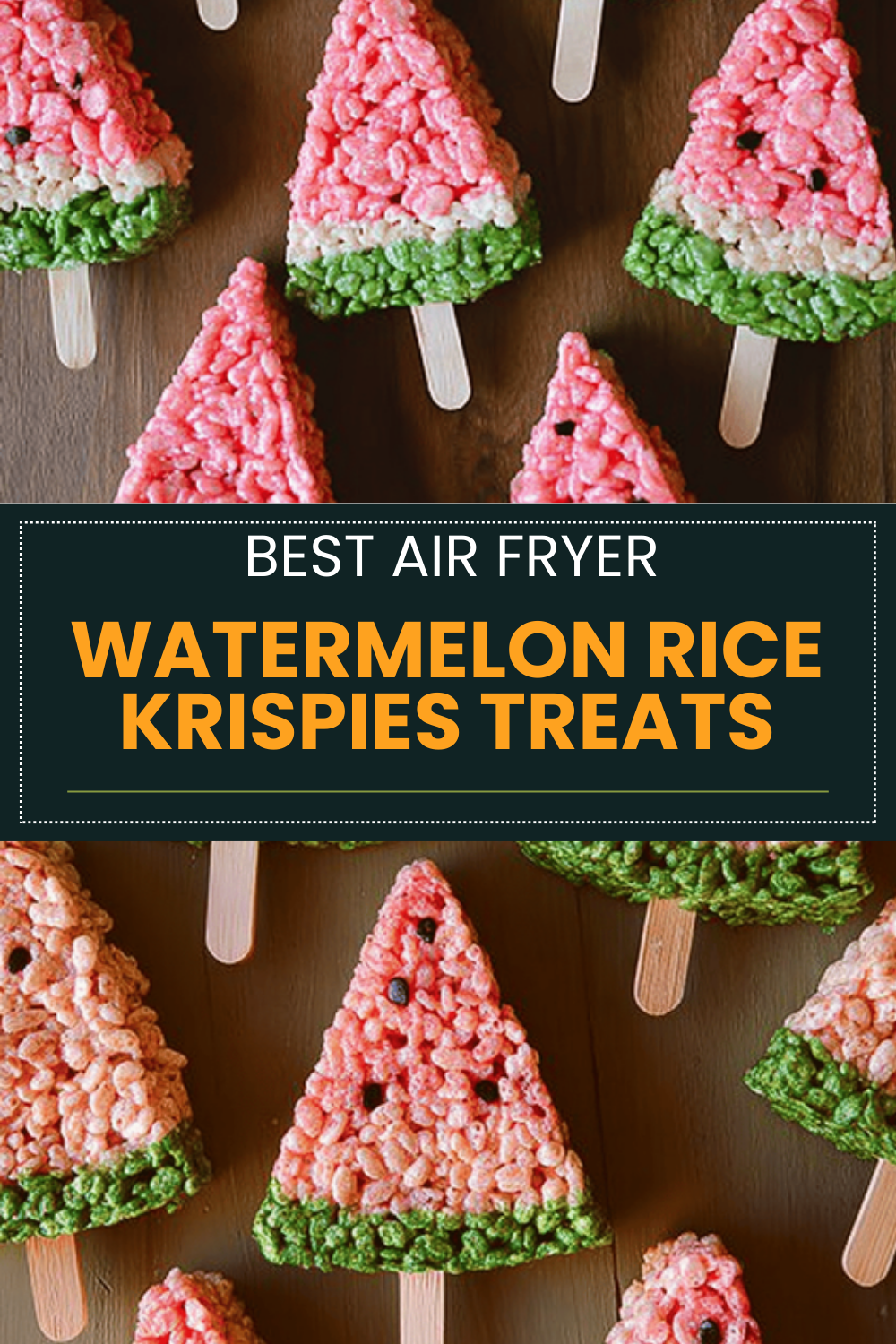 Watermelon Rice Krispies Treats