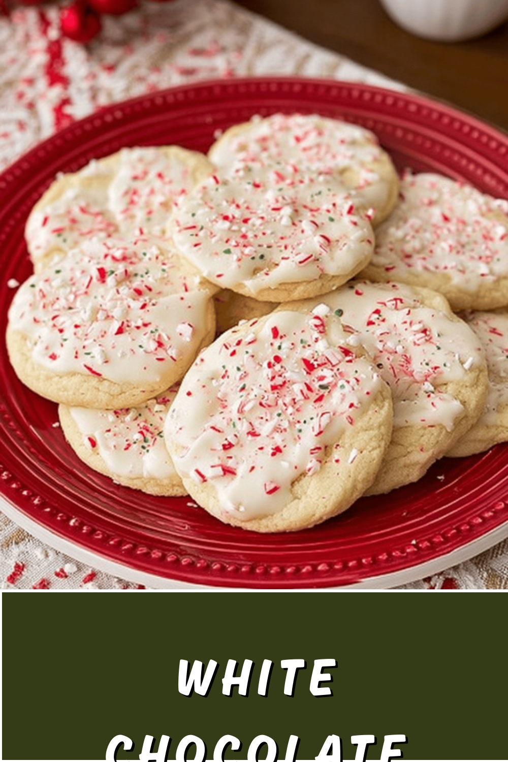 White Chocolate Peppermint Sugar Cookies Dipped For Holiday Treats 7 White Chocolate Dipped Peppermint Sugar Cookies