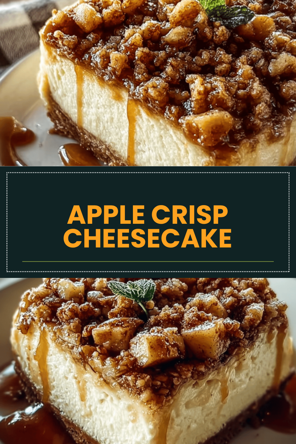 Apple Crisp Cheesecake