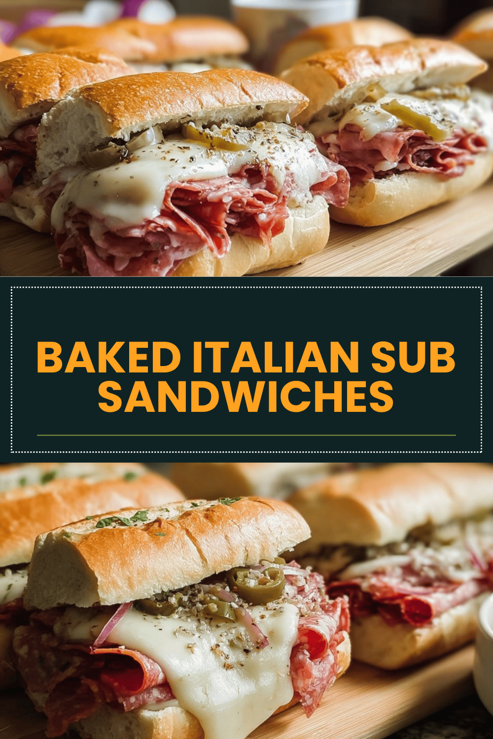 Baked Italian Sub Sandwiches