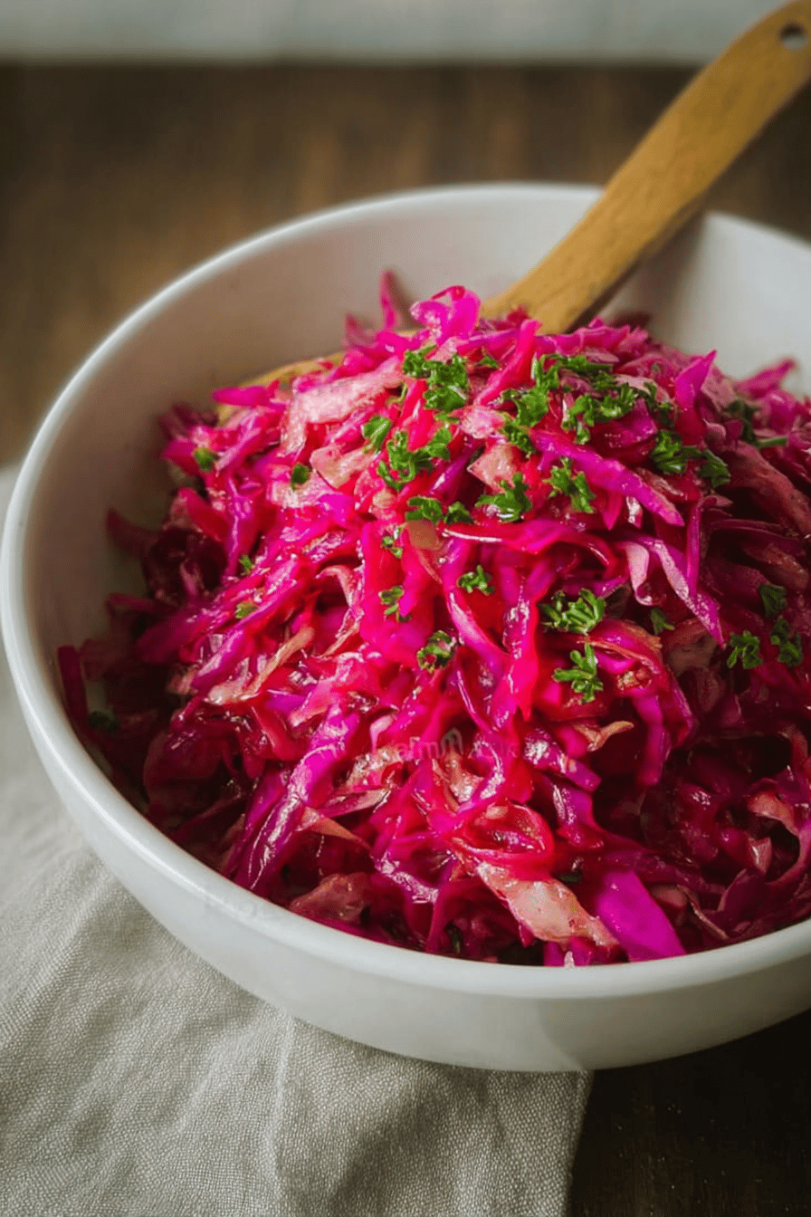 Cabbage And Beet Salad With Fresh Ingredients And Simple Dressing 7 Cabbage And Beet Salad