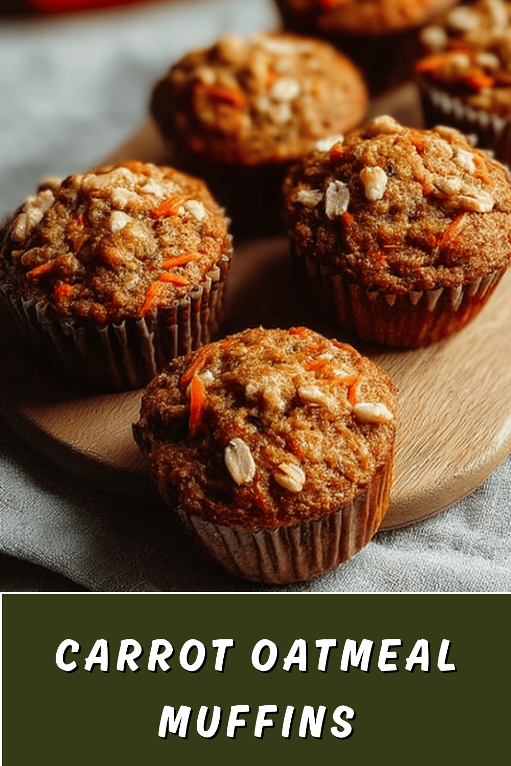 Carrot Oatmeal Muffins