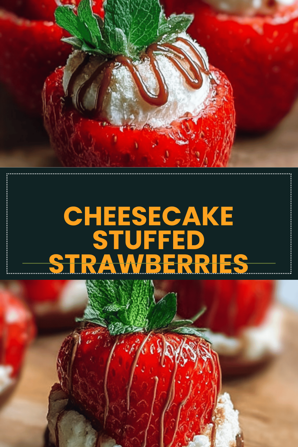 Cheesecake Stuffed Strawberries