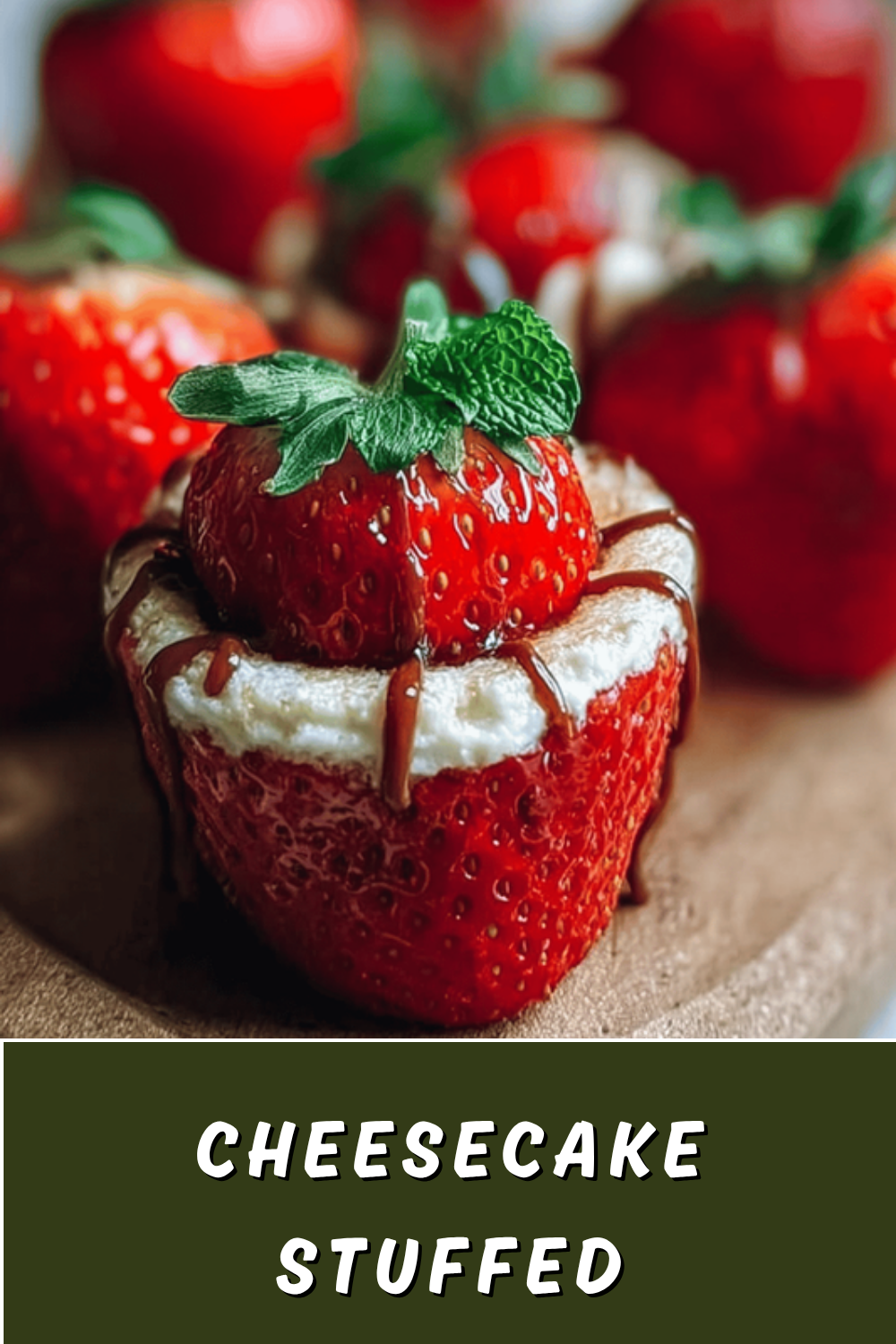Cheesecake Stuffed Strawberries