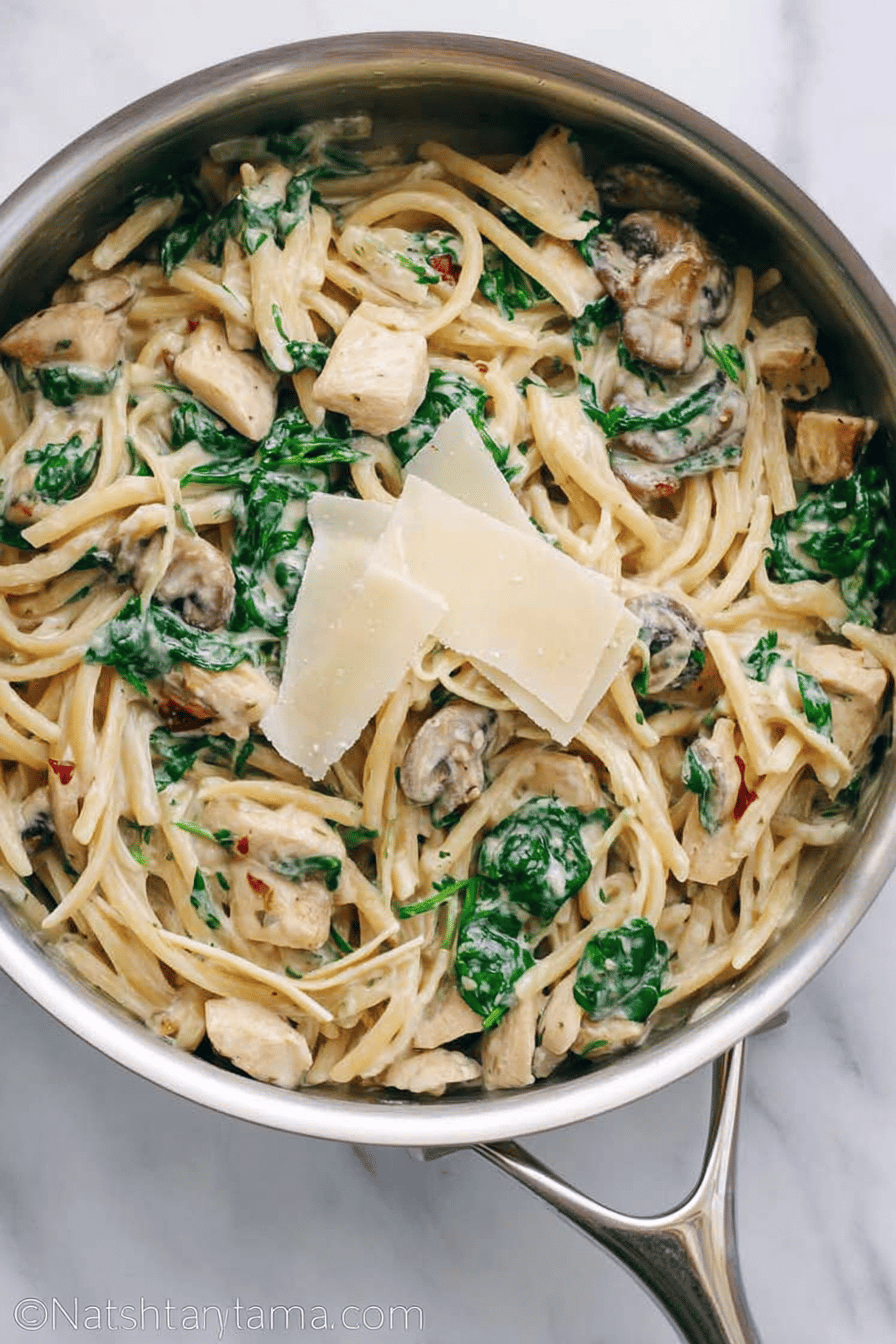 Creamy Chicken Florentine Pasta With Spinach And Garlic Sauce 6 Chicken Florentine Pasta
