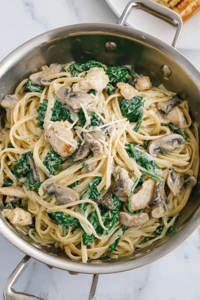 Creamy Chicken Florentine Pasta With Spinach And Garlic Sauce 8 Chicken Florentine Pasta 72.Png