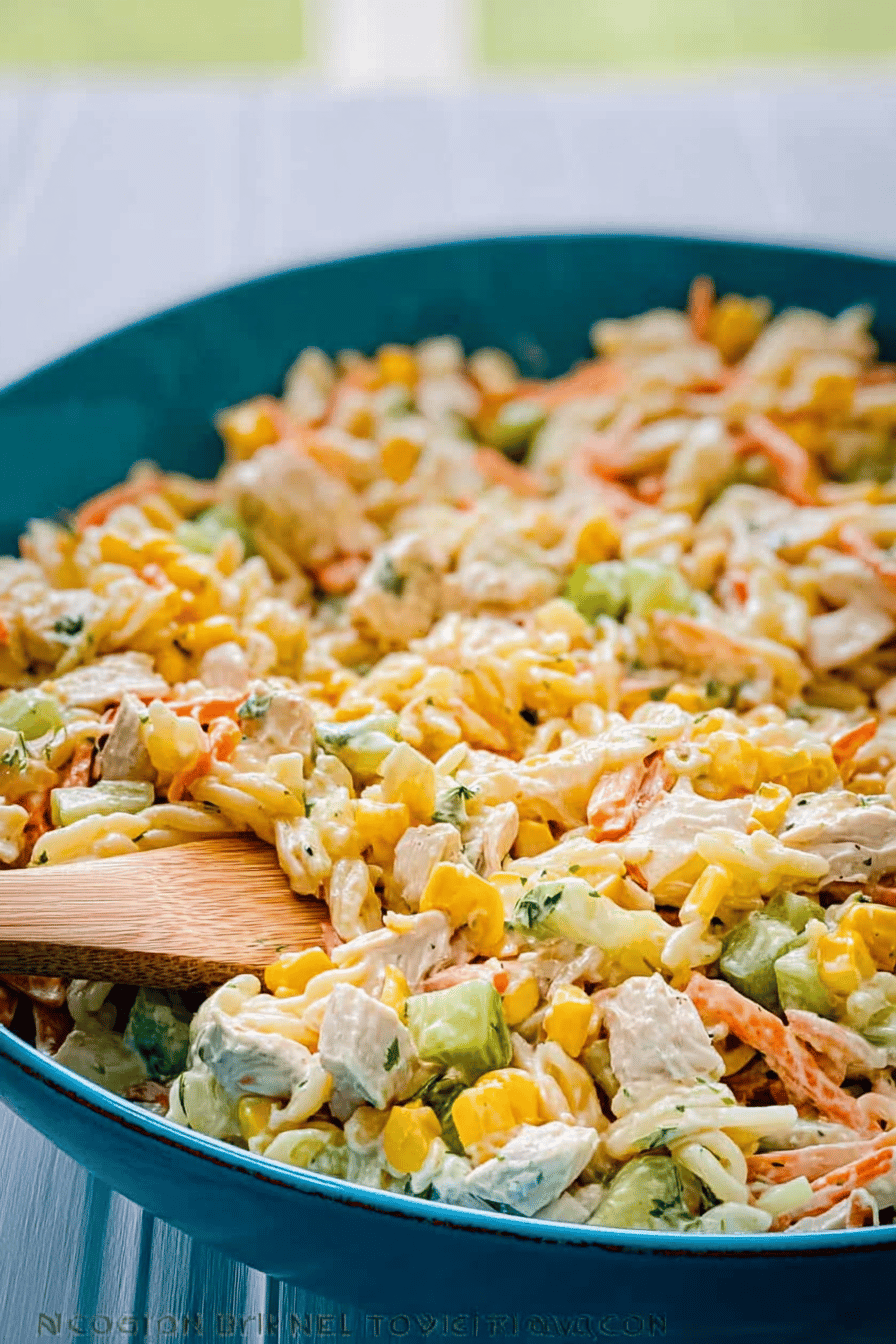Chicken Pasta Salad With Creamy Dressing And Fresh Herbs 6 Chicken Pasta Salad