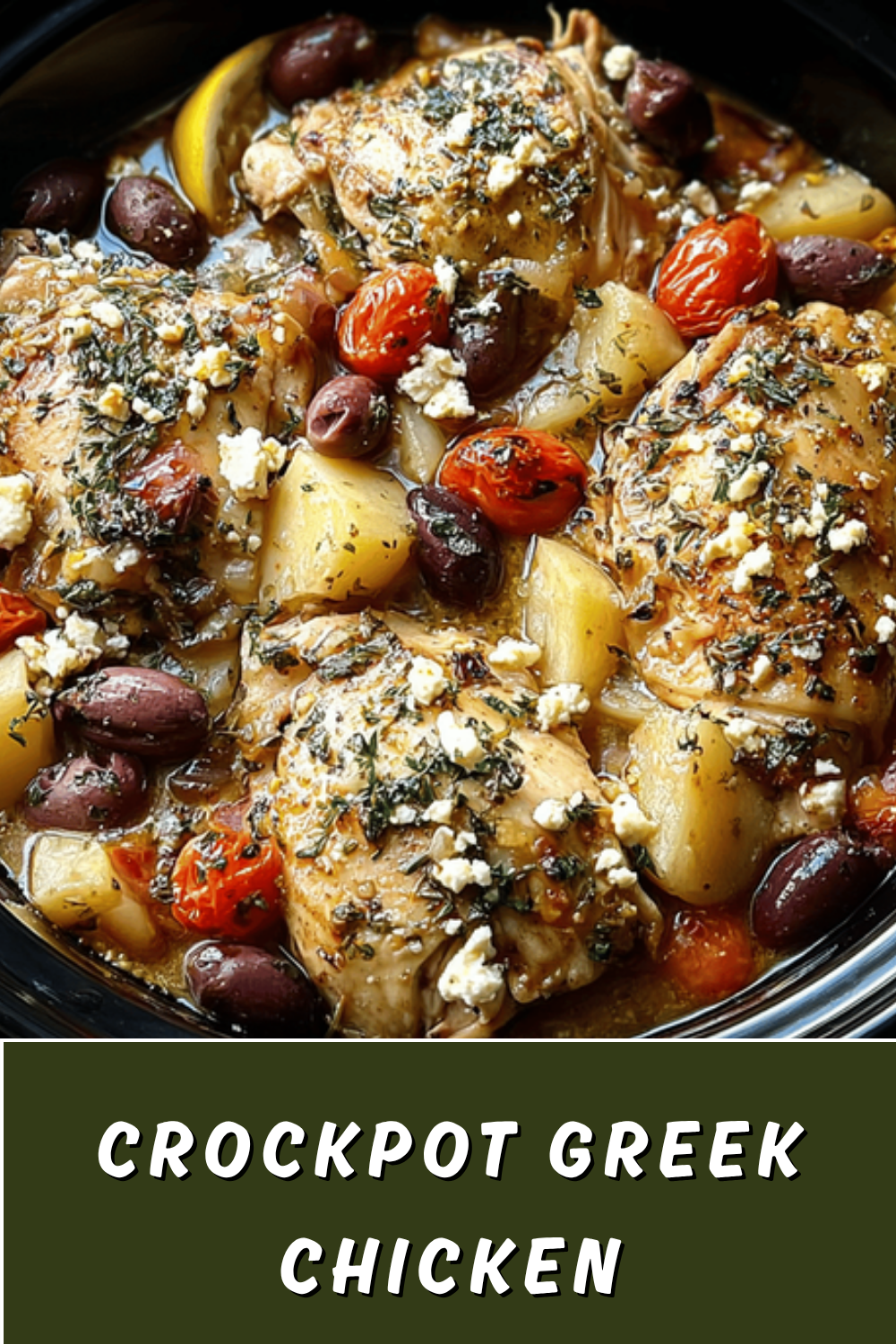 Slow Cooker Greek Chicken With Herbs And Lemon For Easy Meals 7 Crockpot Greek Chicken
