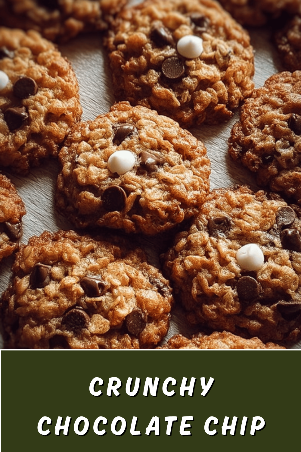 Crunchy Chocolate Chip Rice Krispie Cookies