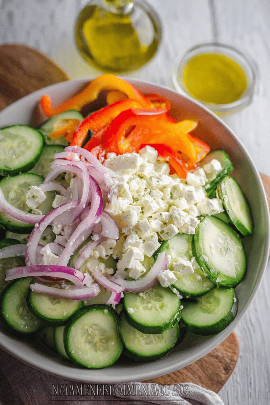 Simple Tomato Feta Cucumber Salad Recipe For Fresh Flavor 6 Cucumber Feta Salad