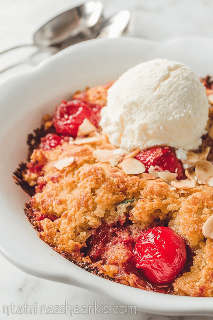 Cherry Dump Cake Recipe With Easy Fresh Cherry Topping 6 Dump Cake