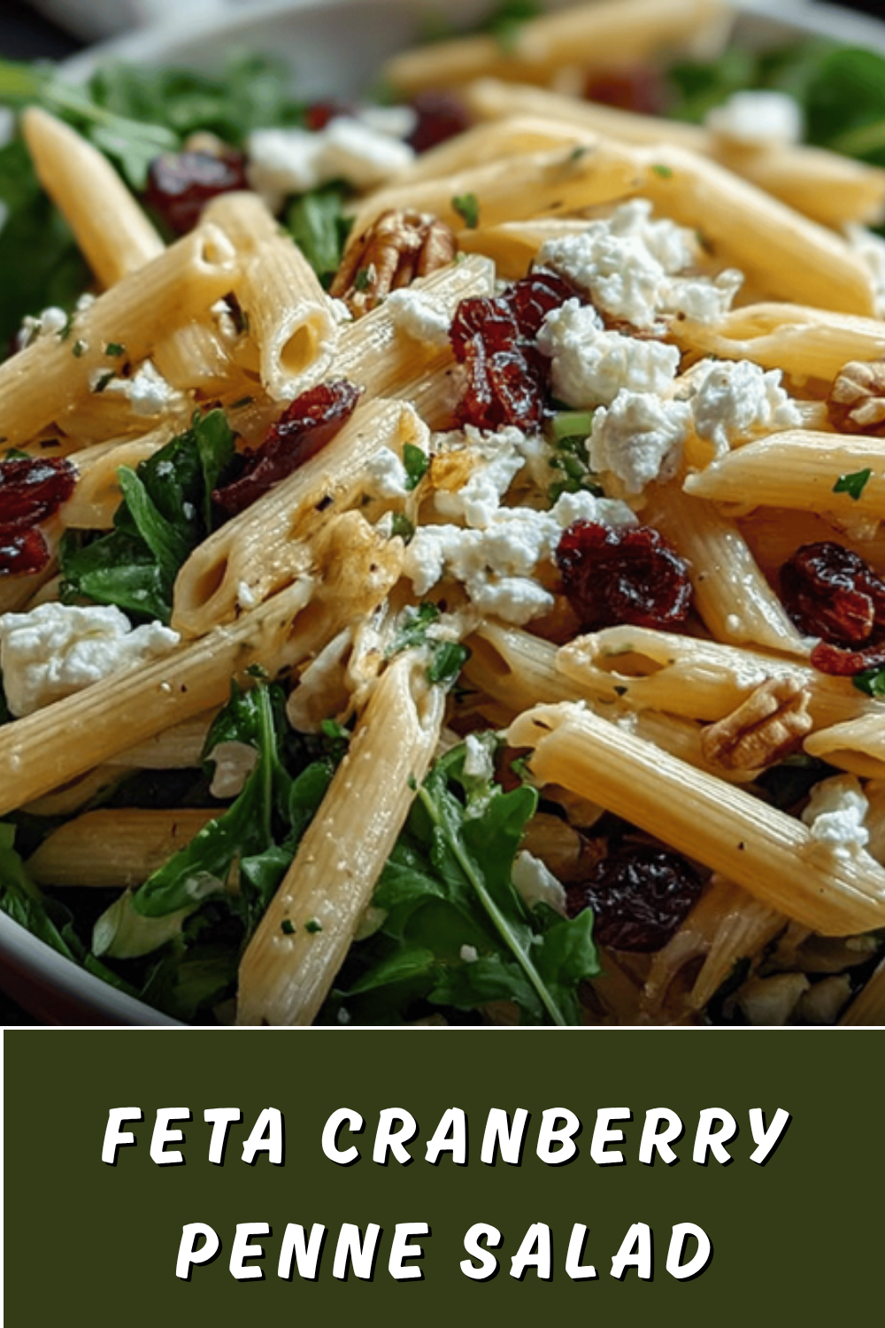 Feta Cranberry Penne Salad With Fresh Orange Vinaigrette Recipe 7 Feta Cranberry Penne Salad