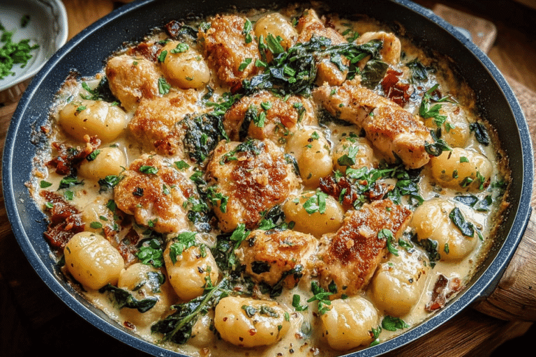 Garlic Chicken And Gnocchi Skillet 10.Png
