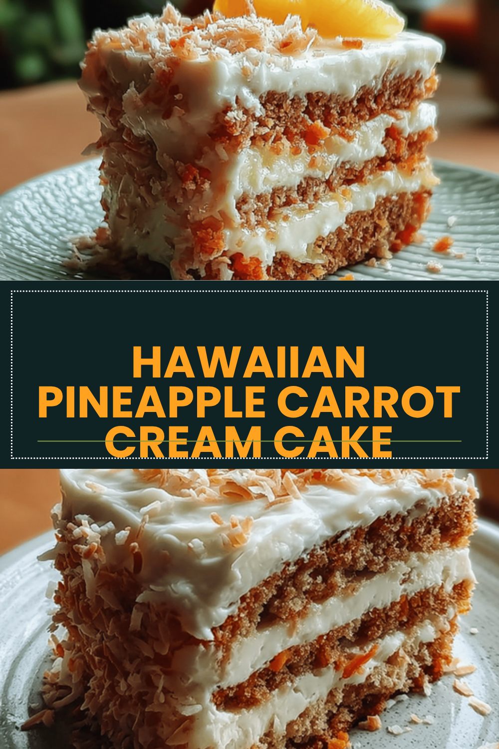 Pineapple Carrot Cake With Spiced Cinnamon Cream Cheese Frosting 6 Hawaiian Pineapple Carrot Cream Cake