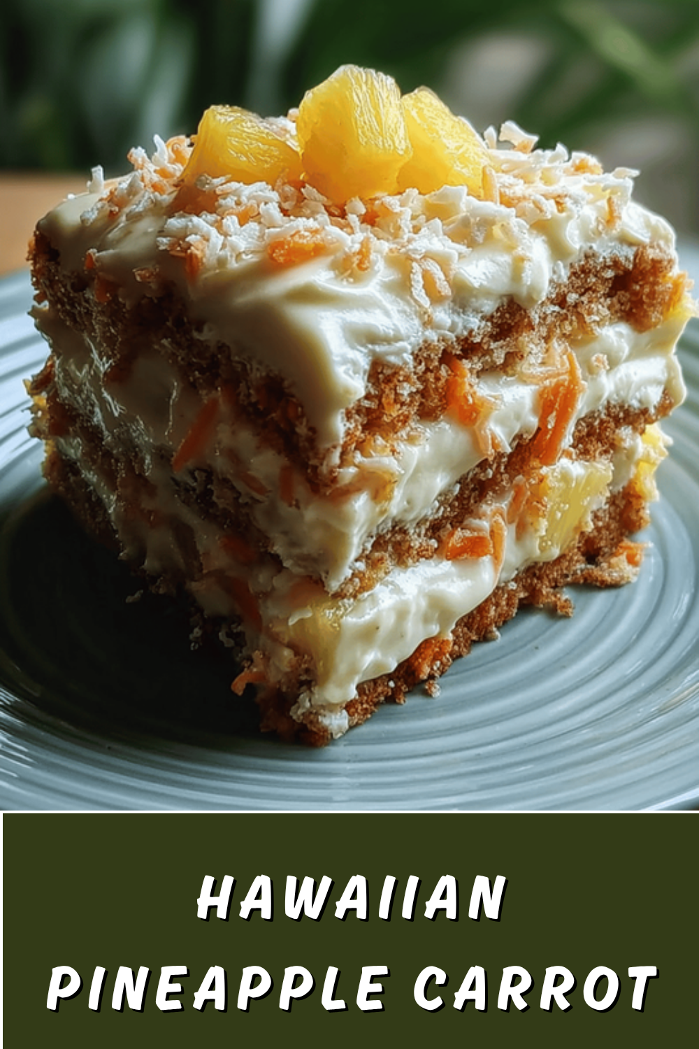 Pineapple Carrot Cake With Spiced Cinnamon Cream Cheese Frosting 7 Hawaiian Pineapple Carrot Cream Cake