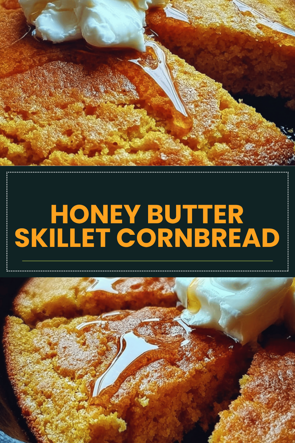 Honey Butter Skillet Cornbread