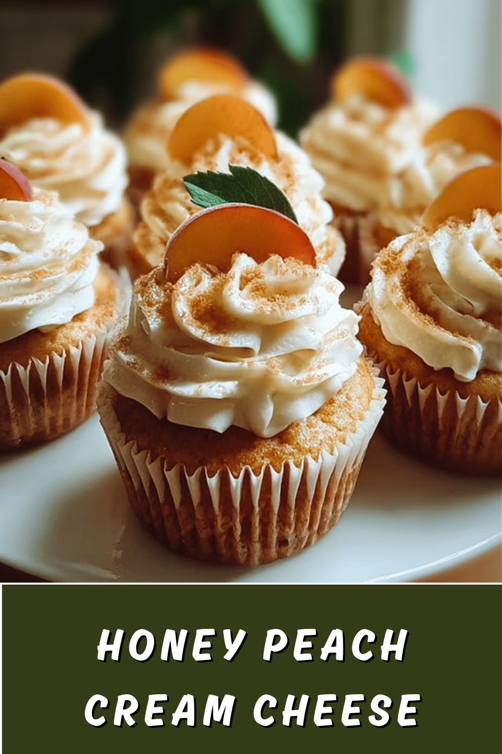 Honey Peach Cream Cheese Cupcakes With Sweet And Tangy Flavor 7 Honey Peach Cream Cheese Cupcakes