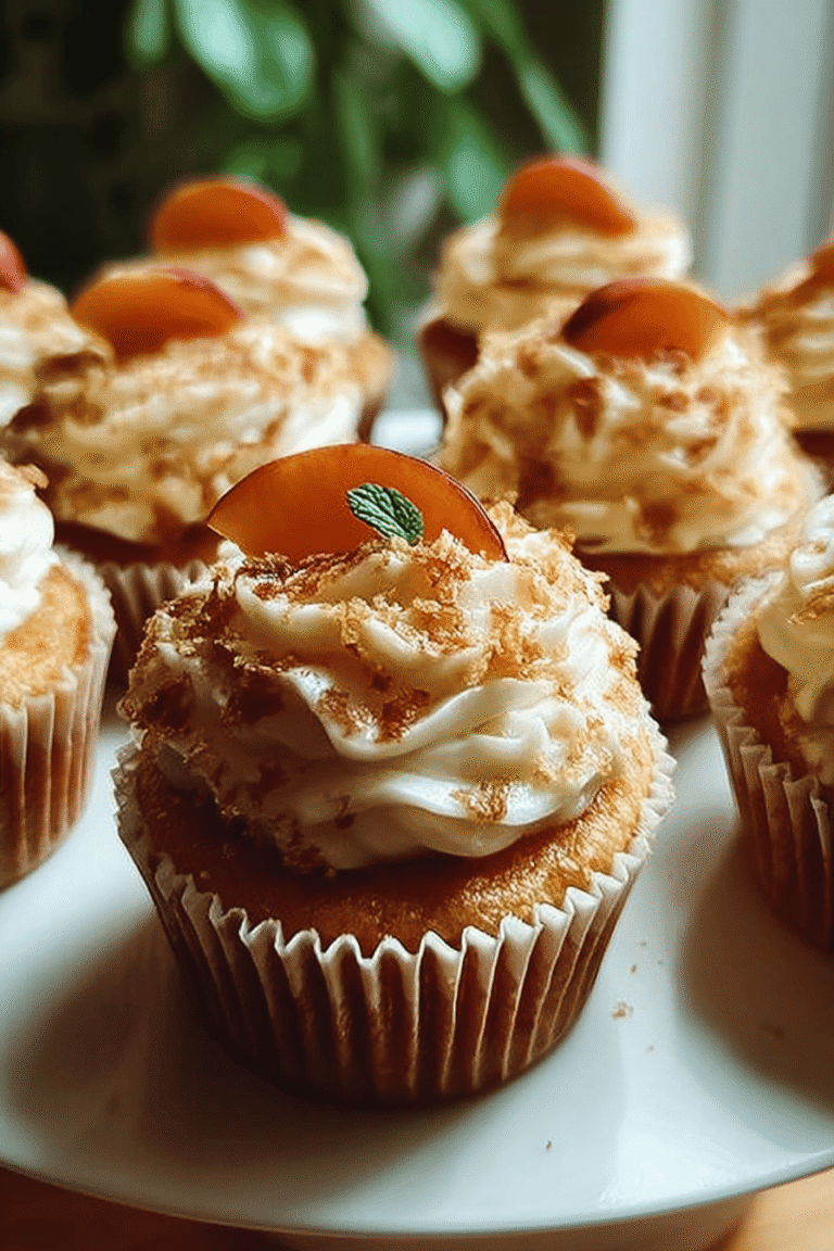 Honey Peach Cream Cheese Cupcakes 78.Png