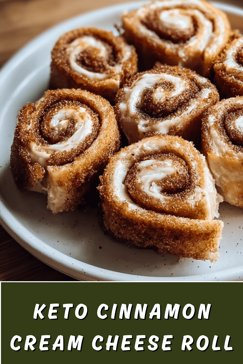Keto Cinnamon Cream Cheese Roll Ups