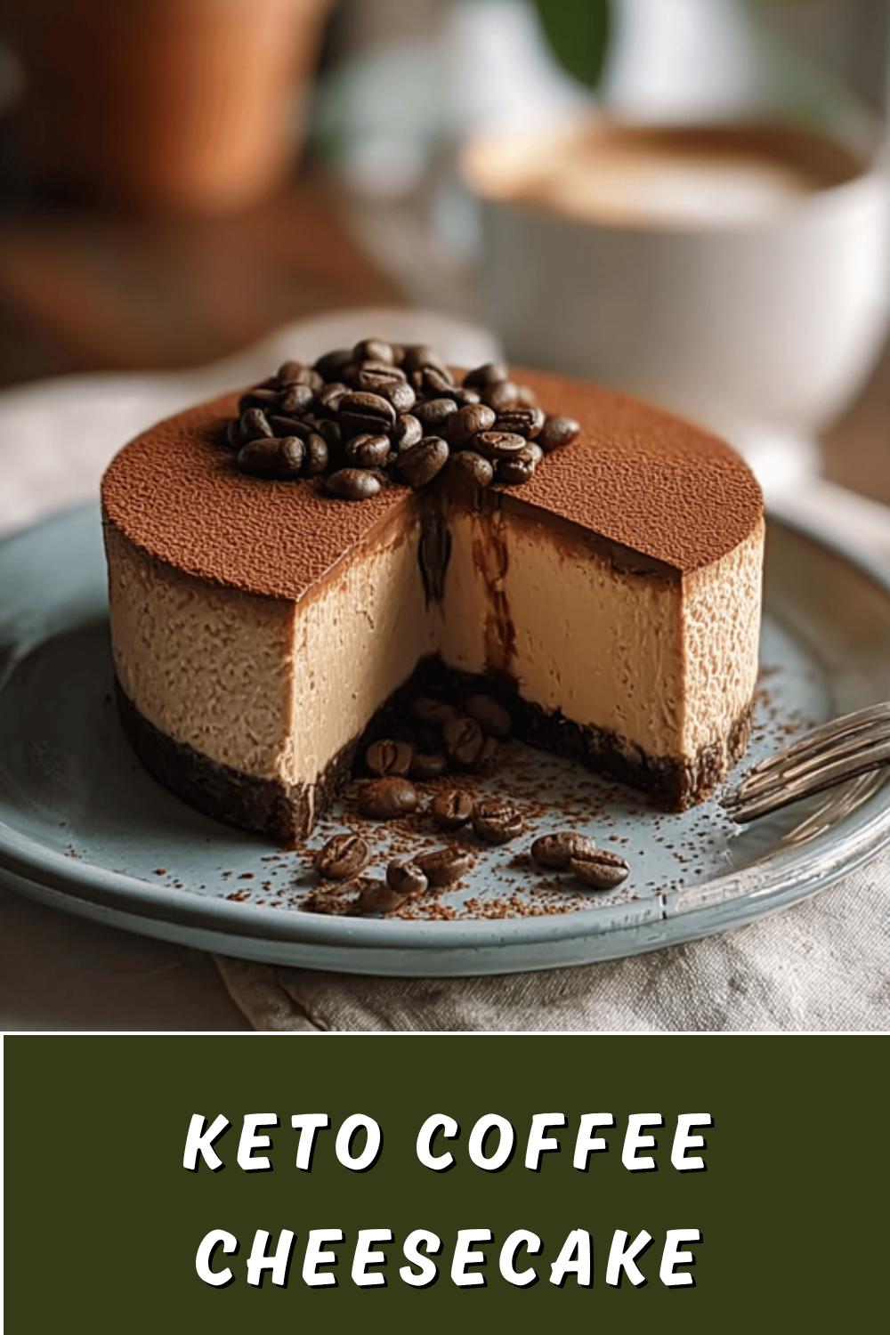 Keto Coffee Cheesecake