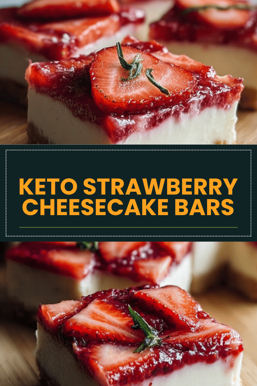 Keto Strawberry Cheesecake Bars Recipe With Low-Carb Ingredients 6 Keto Strawberry Cheesecake Bars