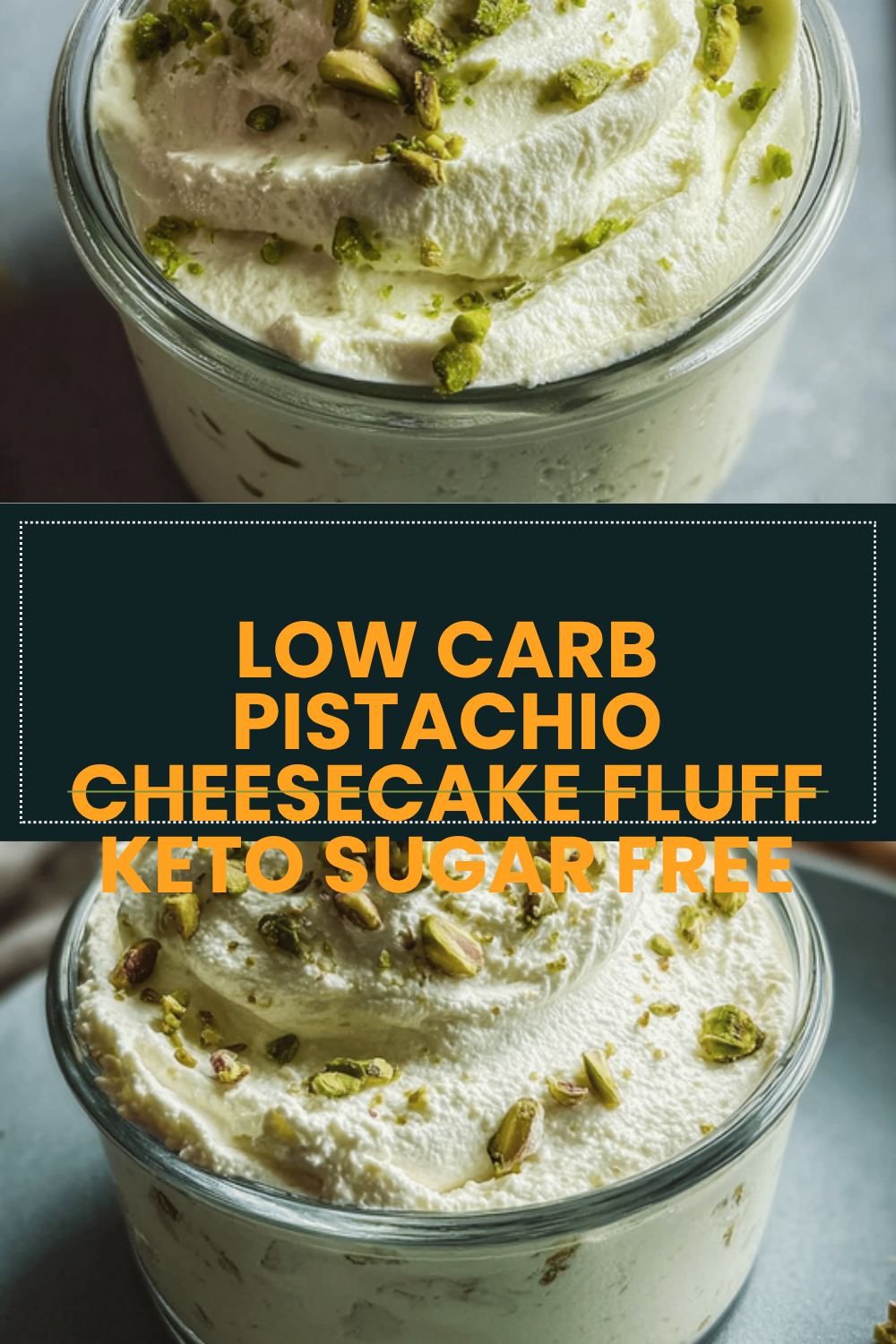 Low Carb Pistachio Cheesecake Fluff Keto Sugar Free