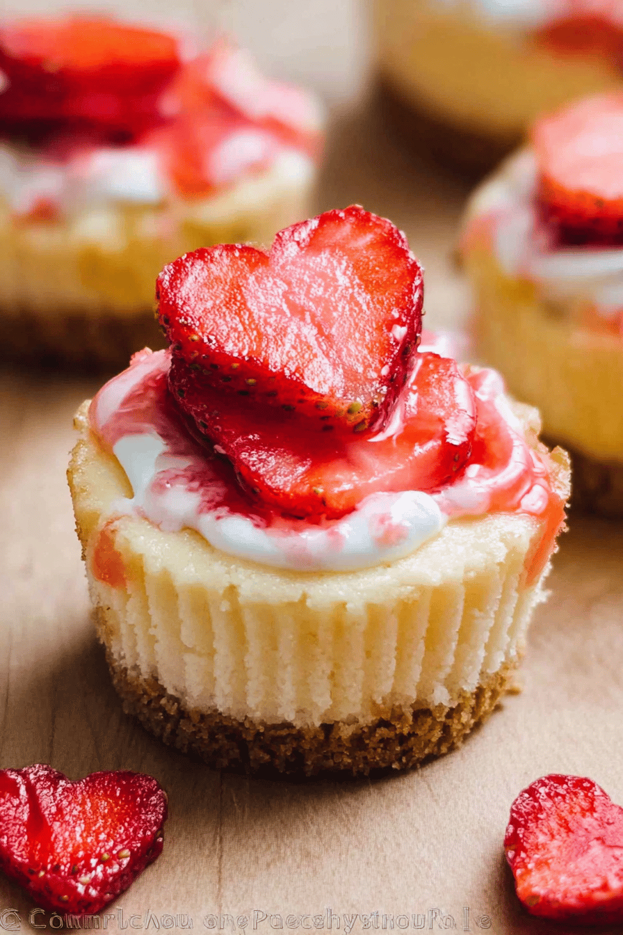 Mini Strawberry Cheesecakes