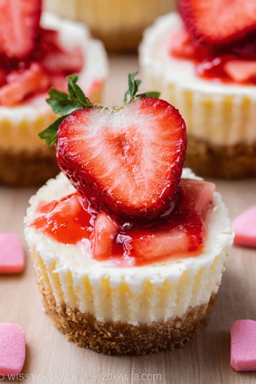 Mini Strawberry Cheesecakes
