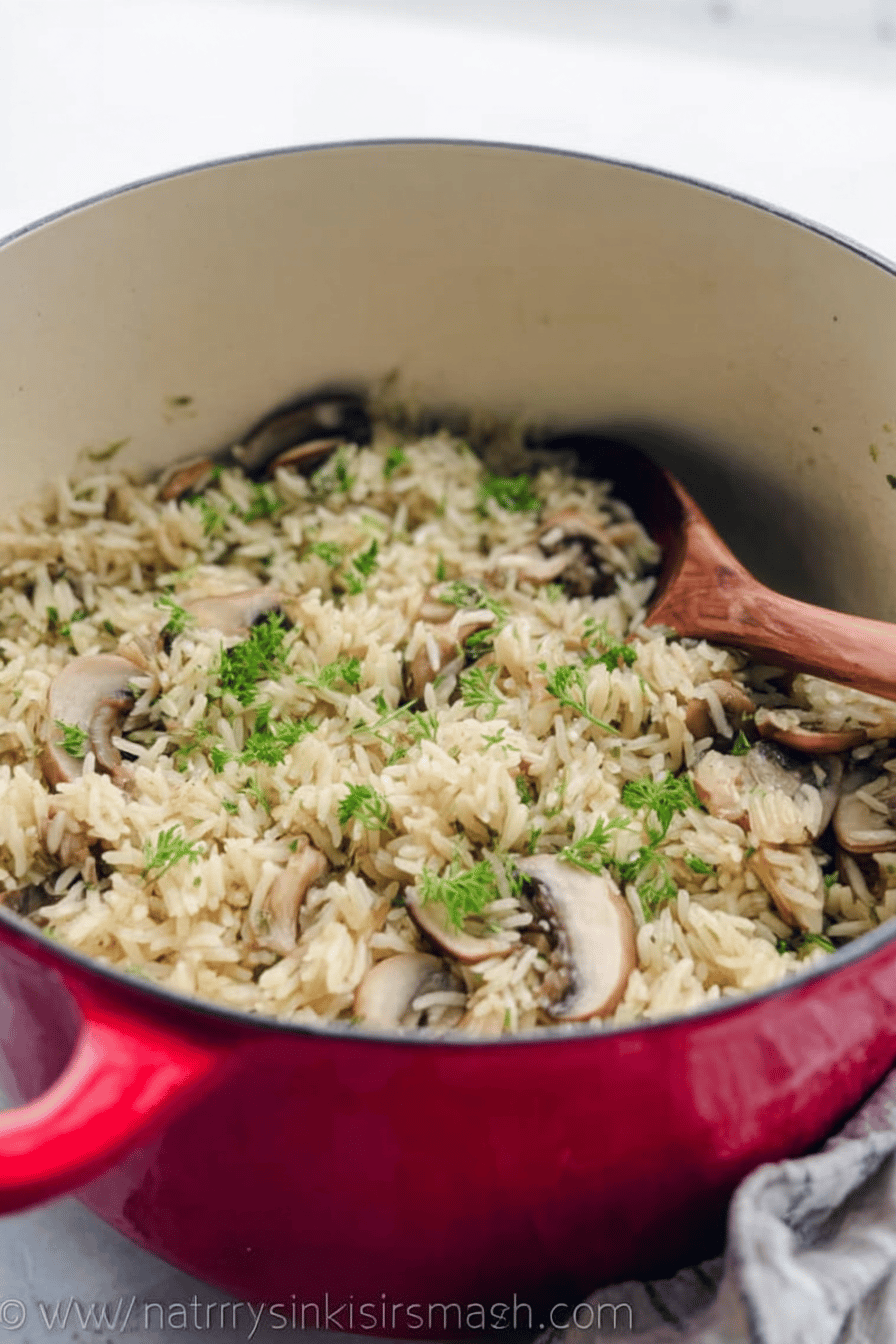 Mushroom Rice Recipe With Simple Ingredients For Flavorful Meals 6 Mushroom Rice Pilaf